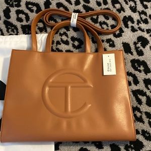 Medium Telfar Tan Shopping Bag